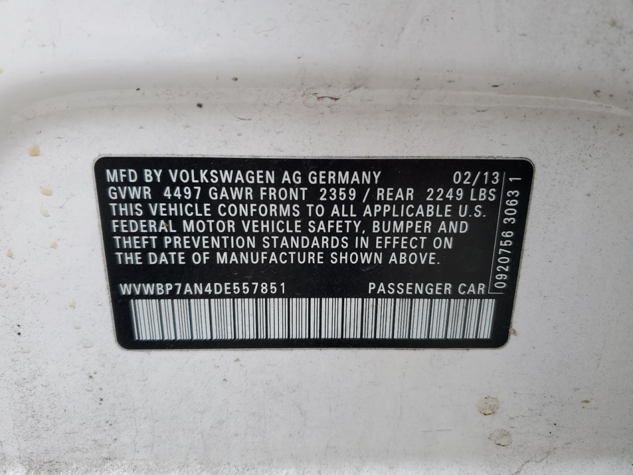 2013 Volkswagen Passat CC - Image 14