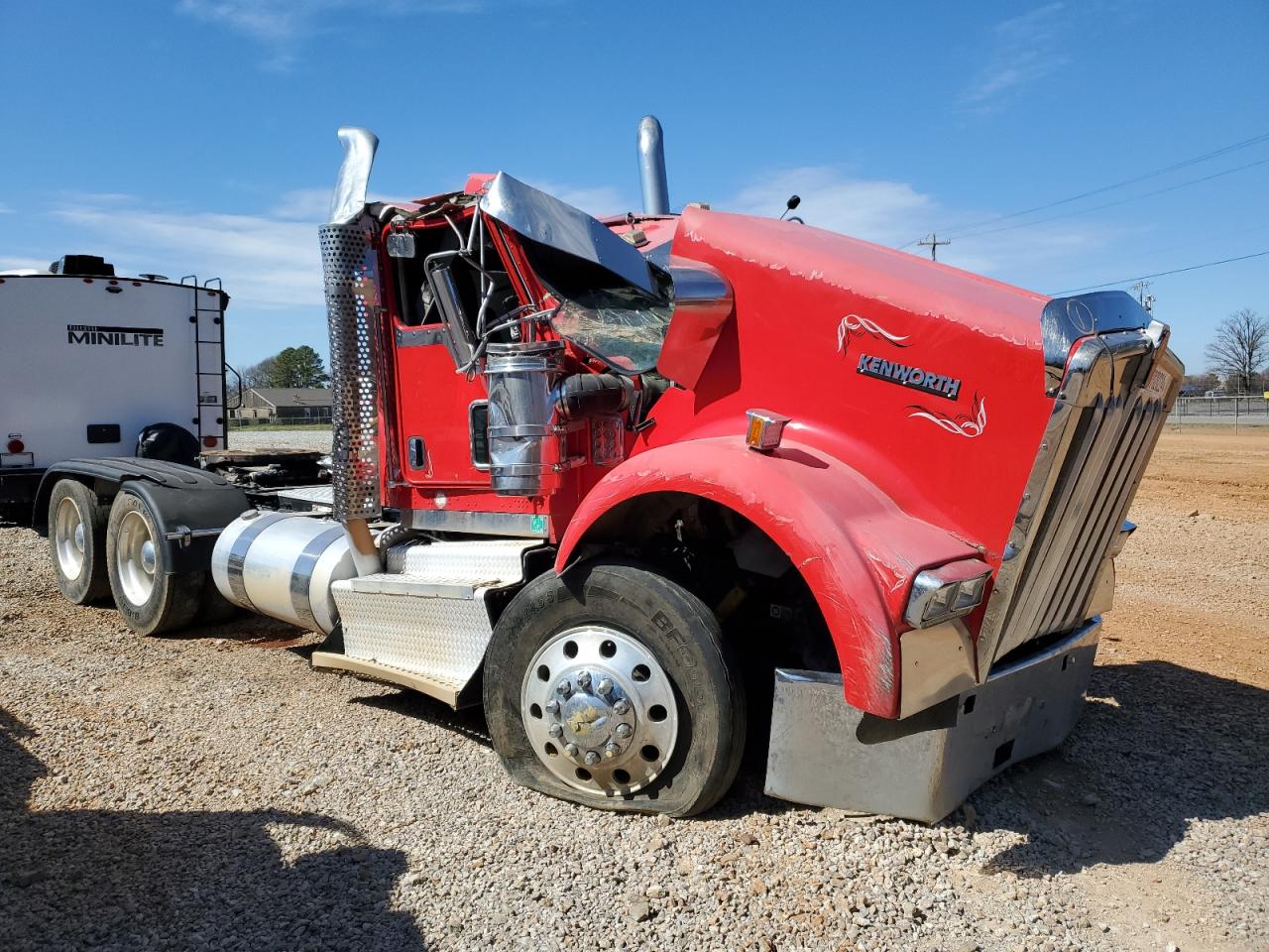 2012 Kenworth W900 Semi Truck للبيع في Tanner، AL - Rollover