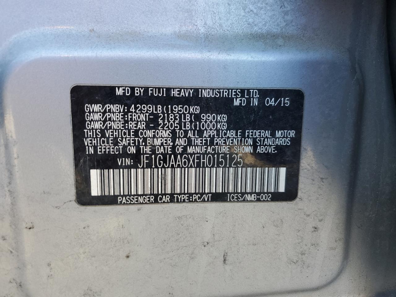 2015 Subaru Impreza - Image 14
