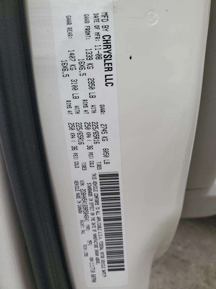 2009 Dodge Grand Caravan Sxt VIN: 2D8HN54169R584641 Lot: 49898095