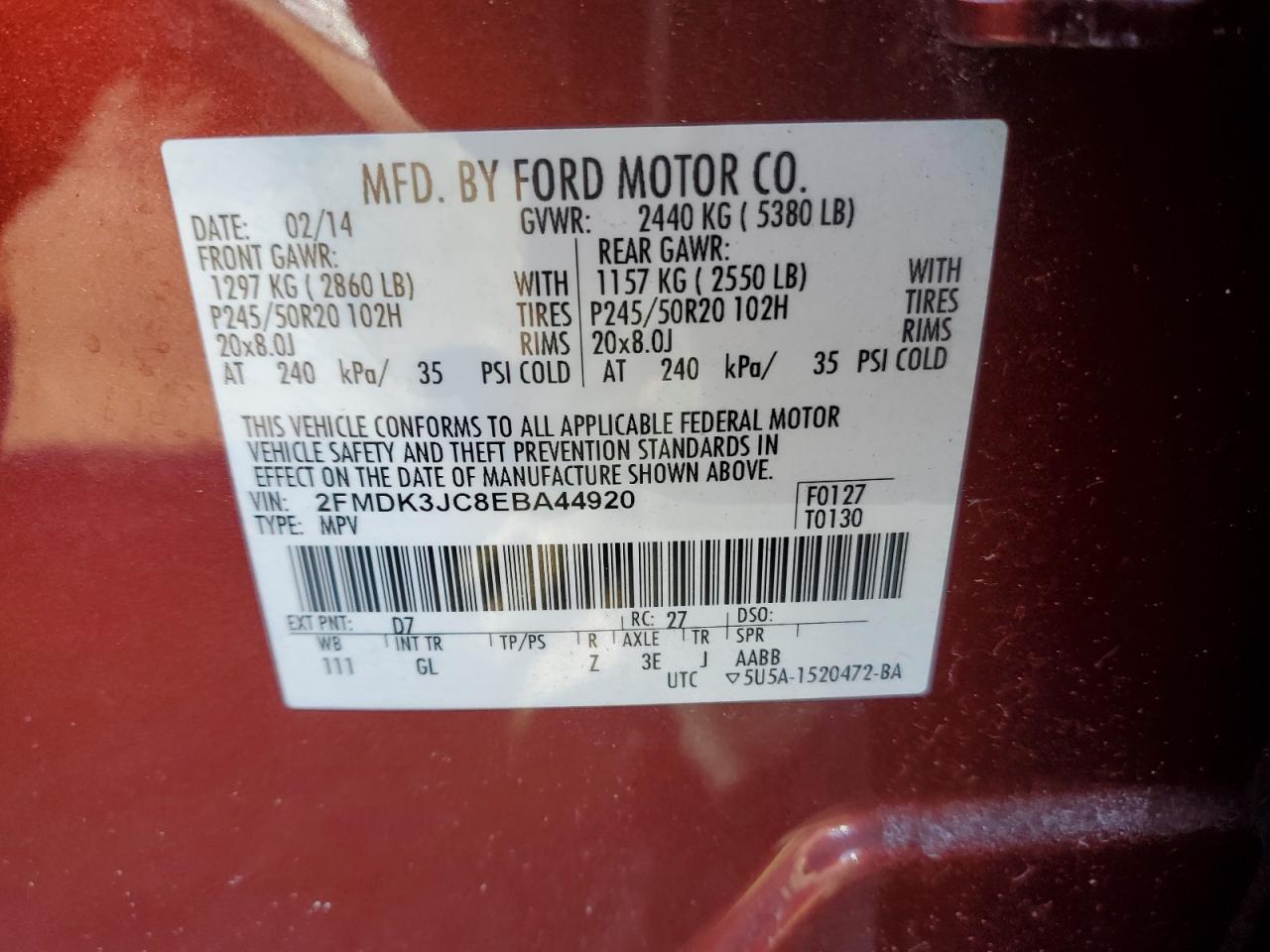 2014 Ford Edge - Image 13