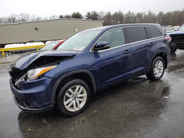  TOYOTA HIGHLANDER 2016 Blue