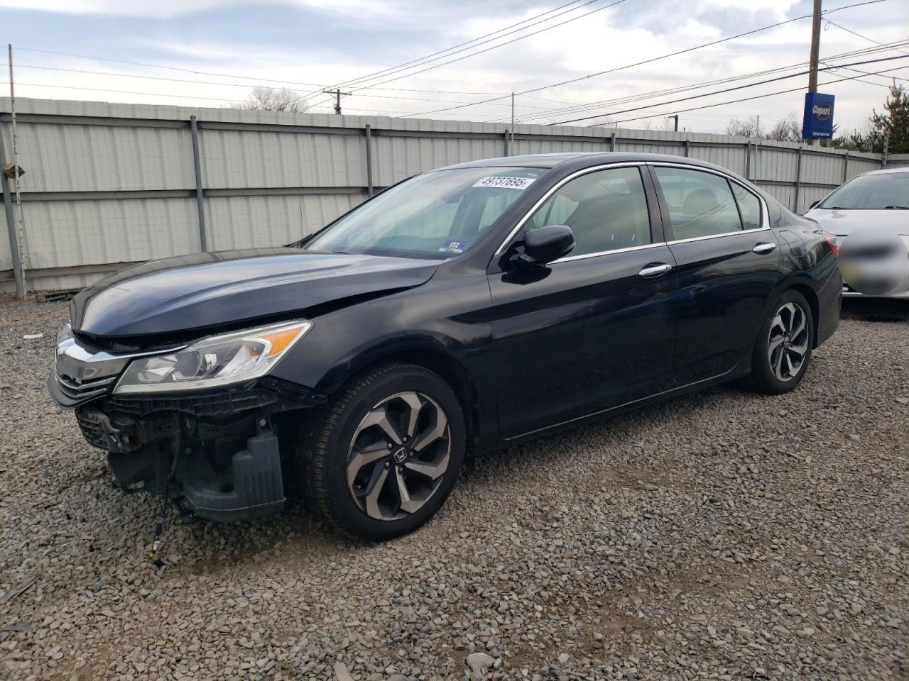 2016 Honda Accord Exl zu verkaufen in Hillsborough, NJ - Front End