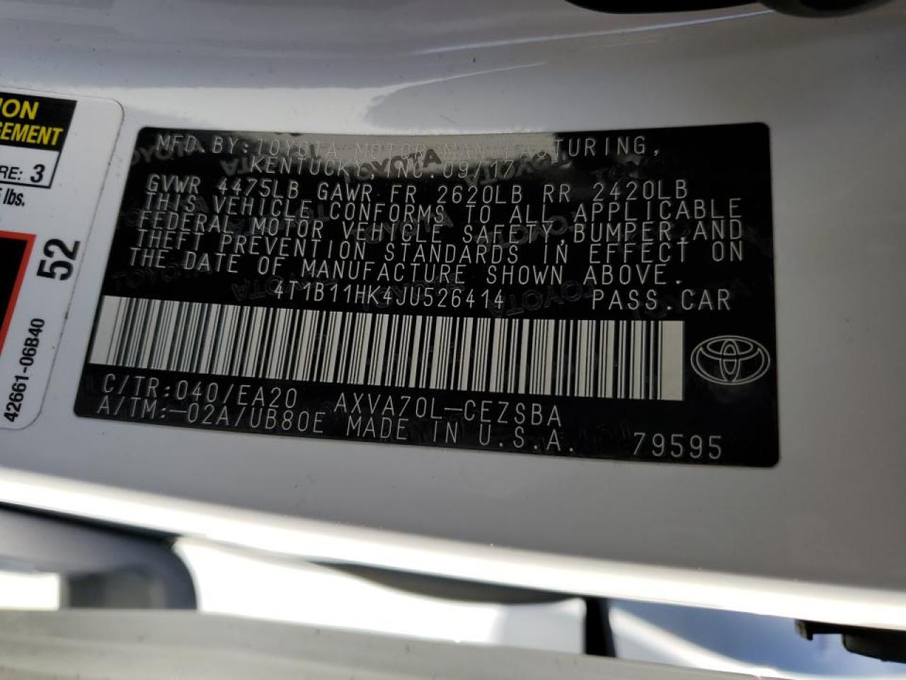 2018 Toyota Camry - Image 15