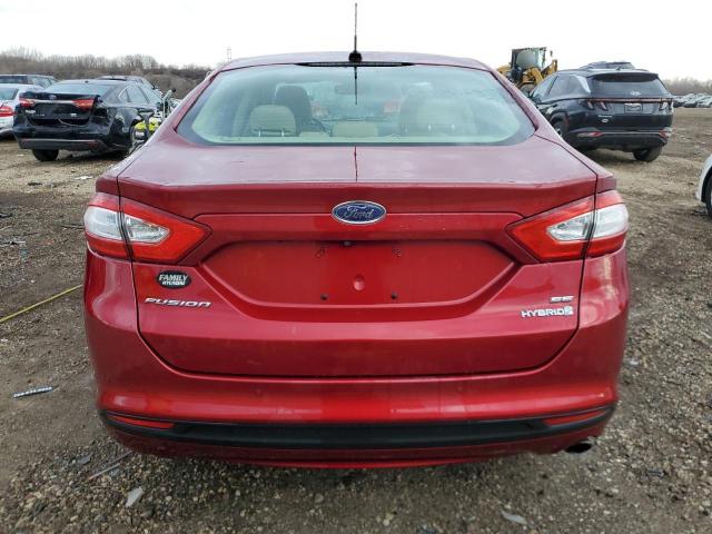  FORD FUSION 2013 Czerwony