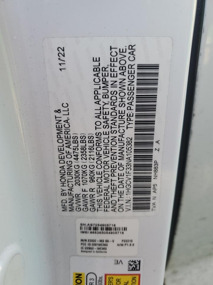 2022 Honda Accord - Image 12