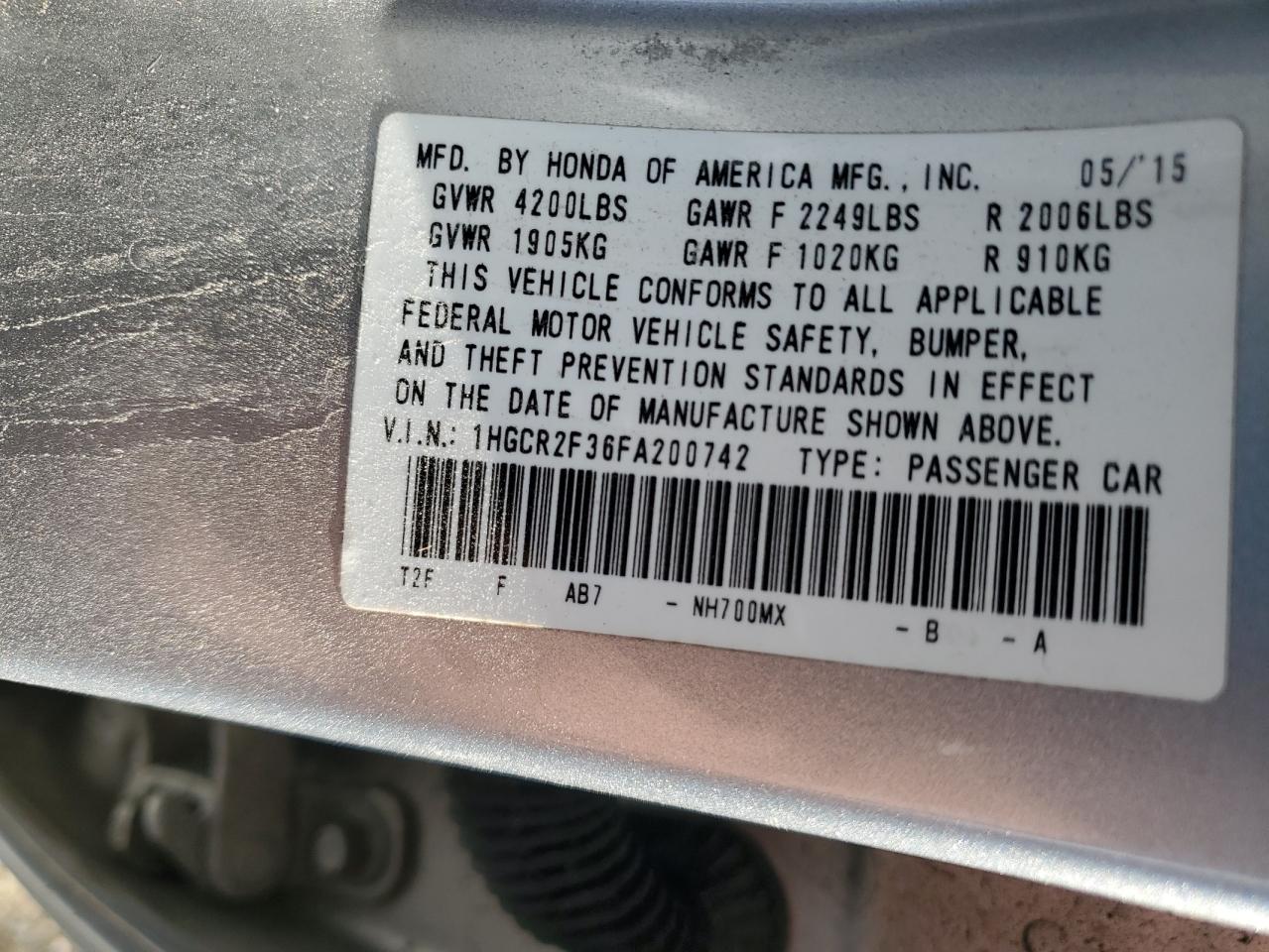 2015 Honda Accord - Image 13