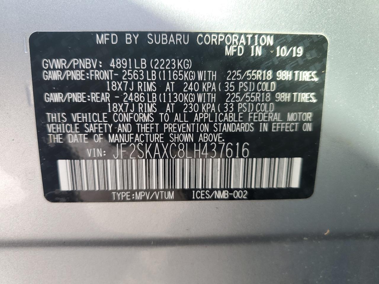 2020 Subaru Forester - Image 13