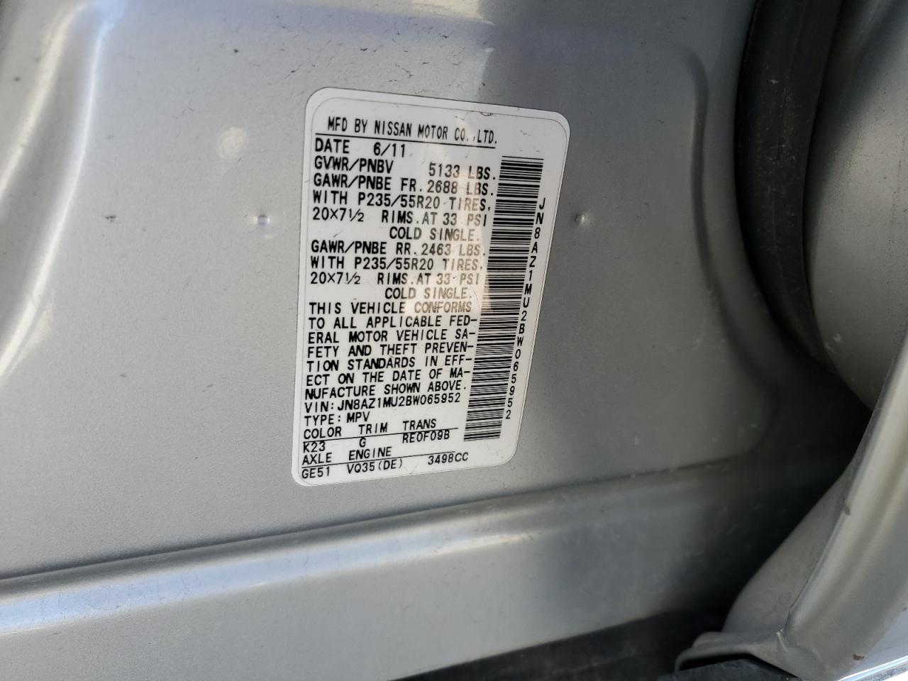 2011 Nissan Murano - Image 15
