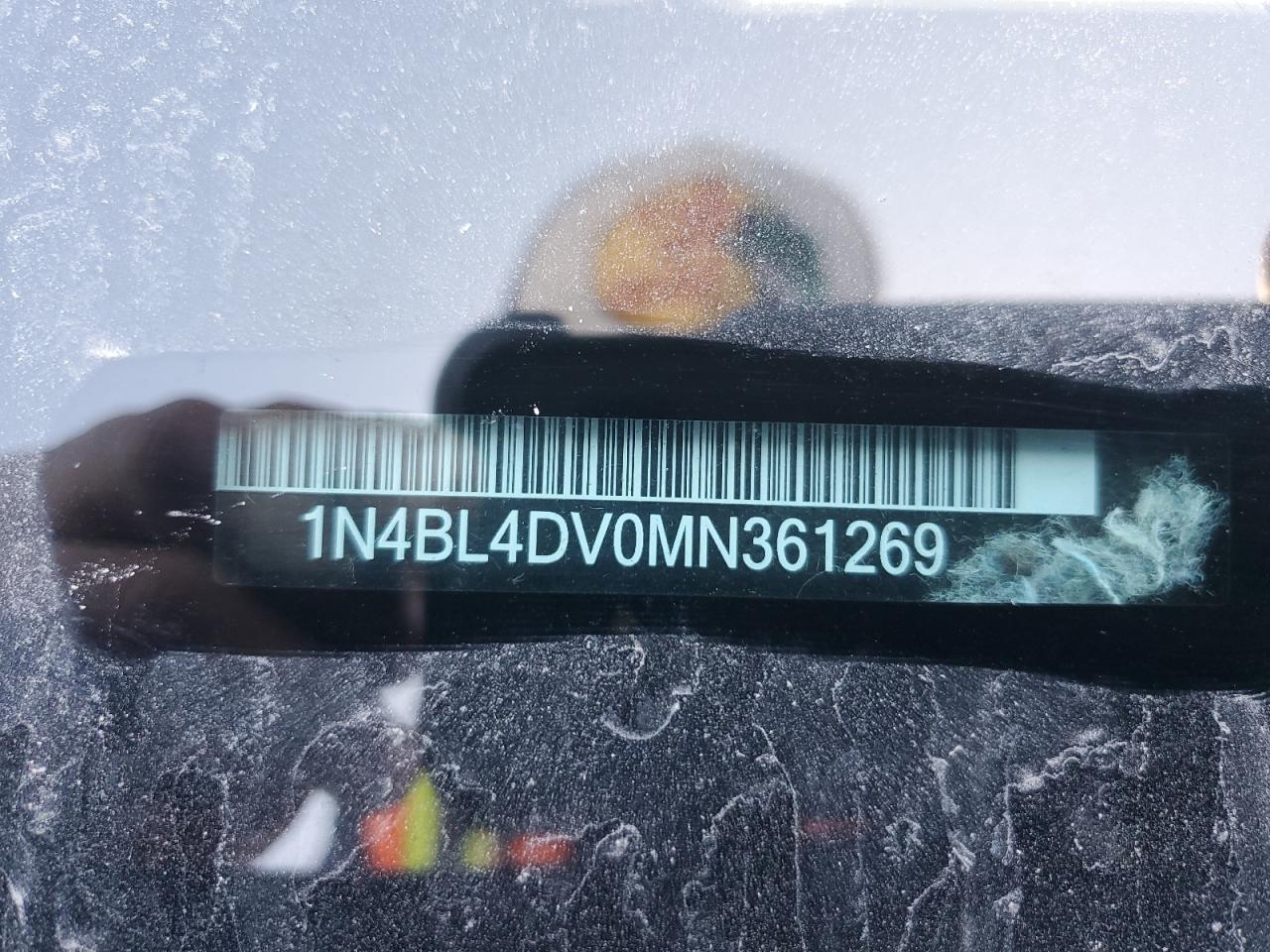 2021 Nissan Altima Sv VIN: 1N4BL4DV0MN361269 Lot: 82674354
