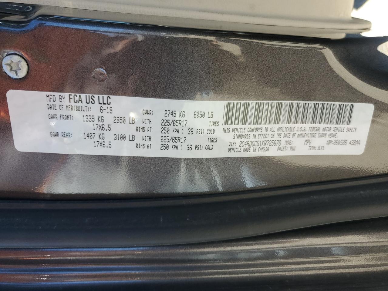 2019 Dodge Caravan - Image 15