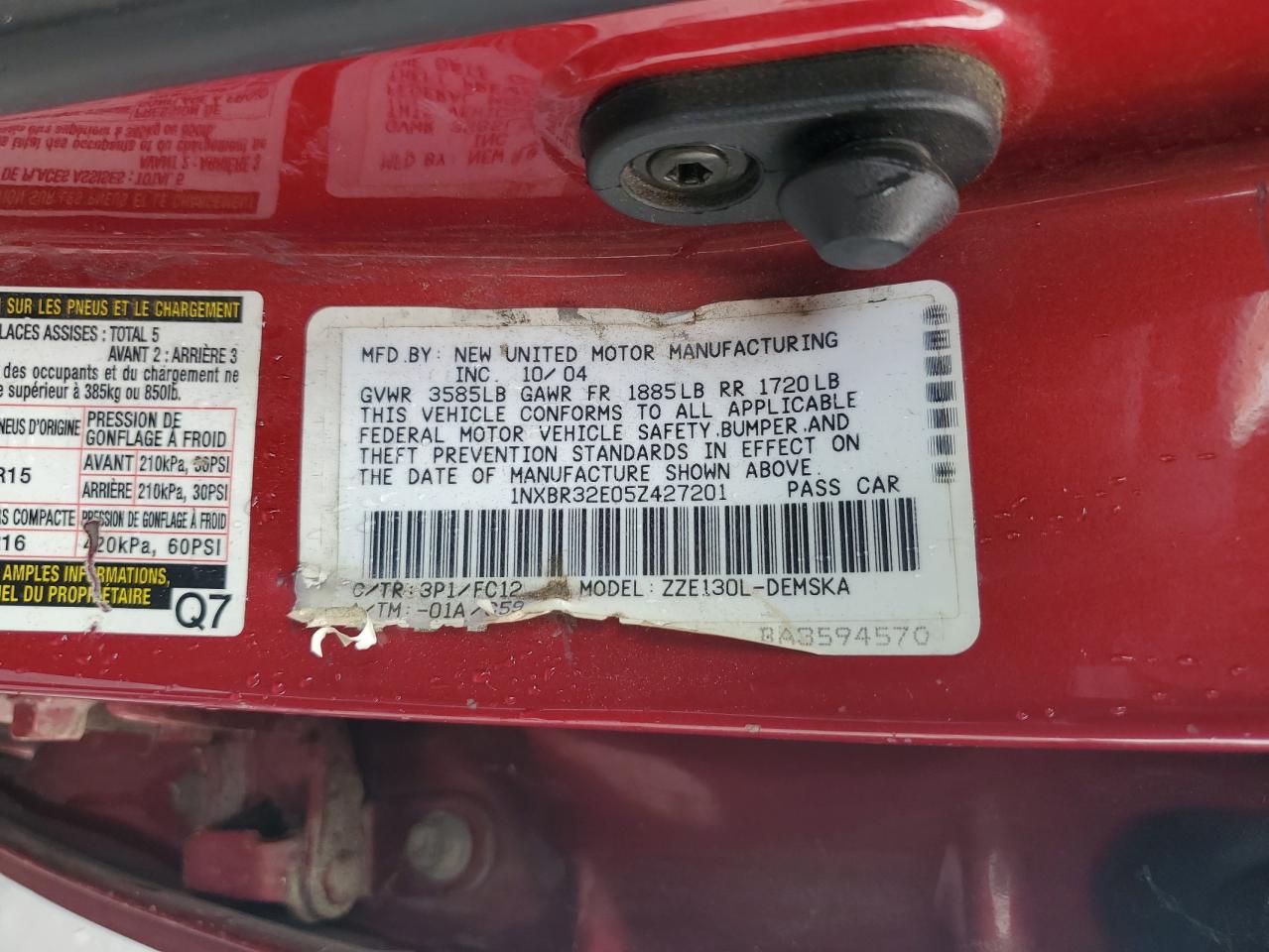 2005 Toyota Corolla - Image 12