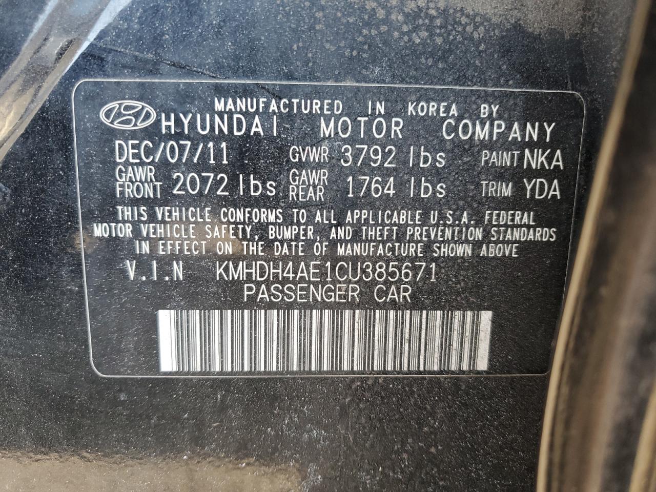 2012 Hyundai Elantra - Image 12
