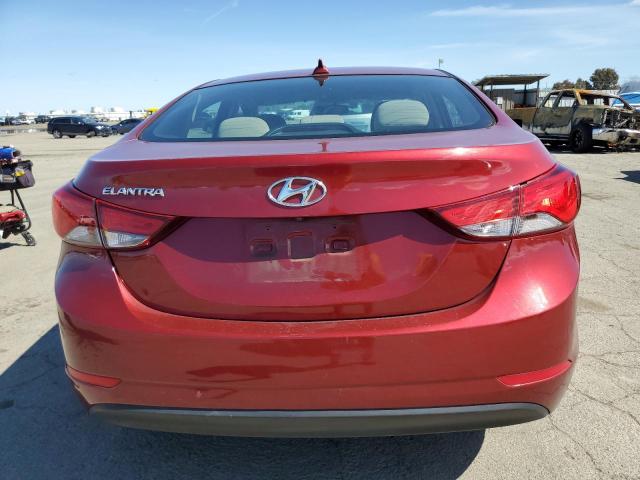  HYUNDAI ELANTRA 2016 Red
