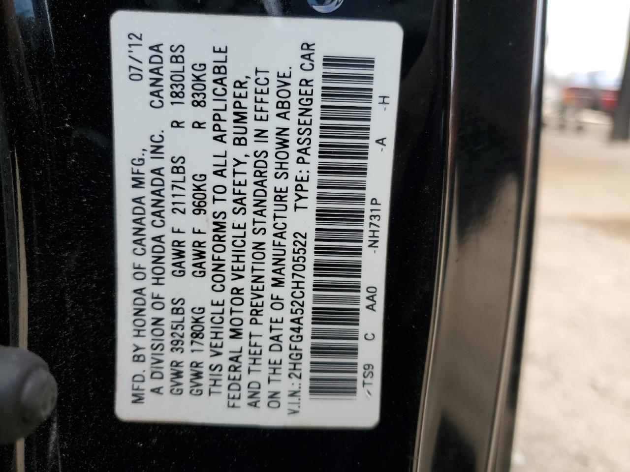 2012 Honda Civic - Image 12
