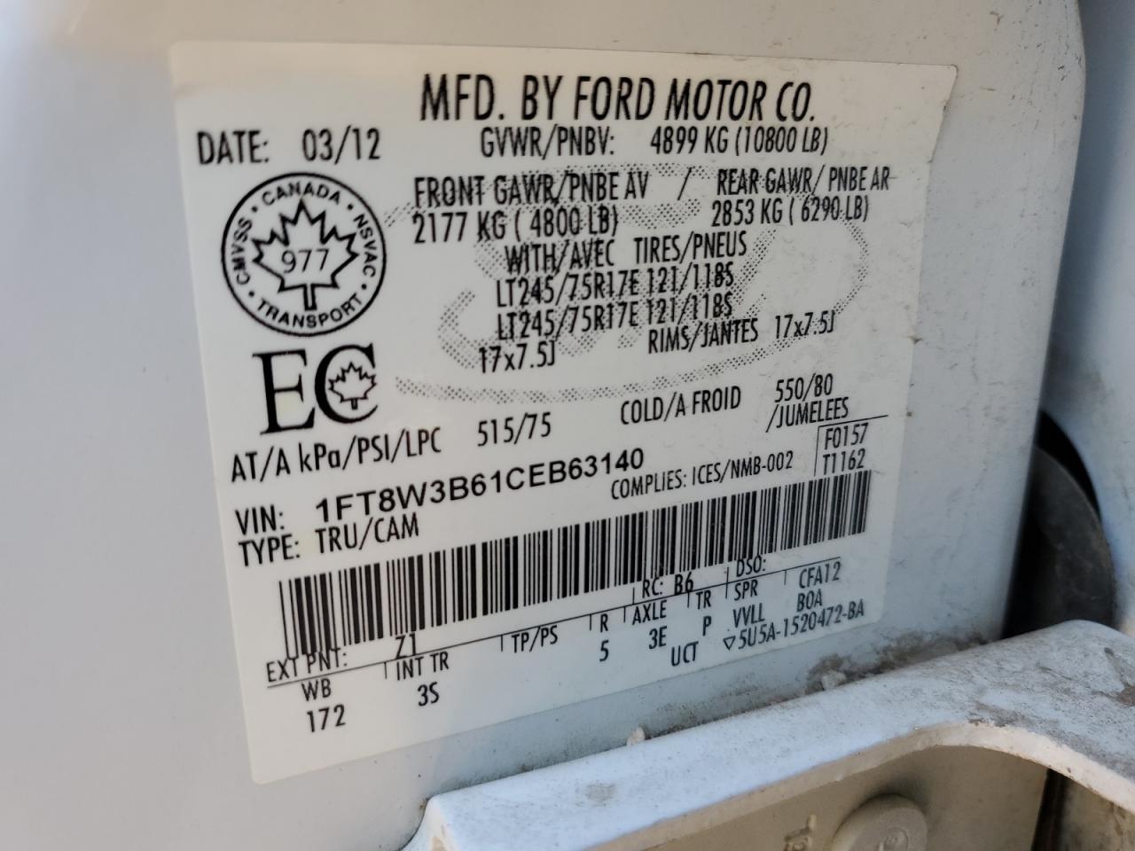 2012 Ford F350 - Image 12
