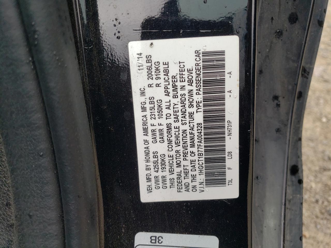 2015 Honda Accord - Image 12