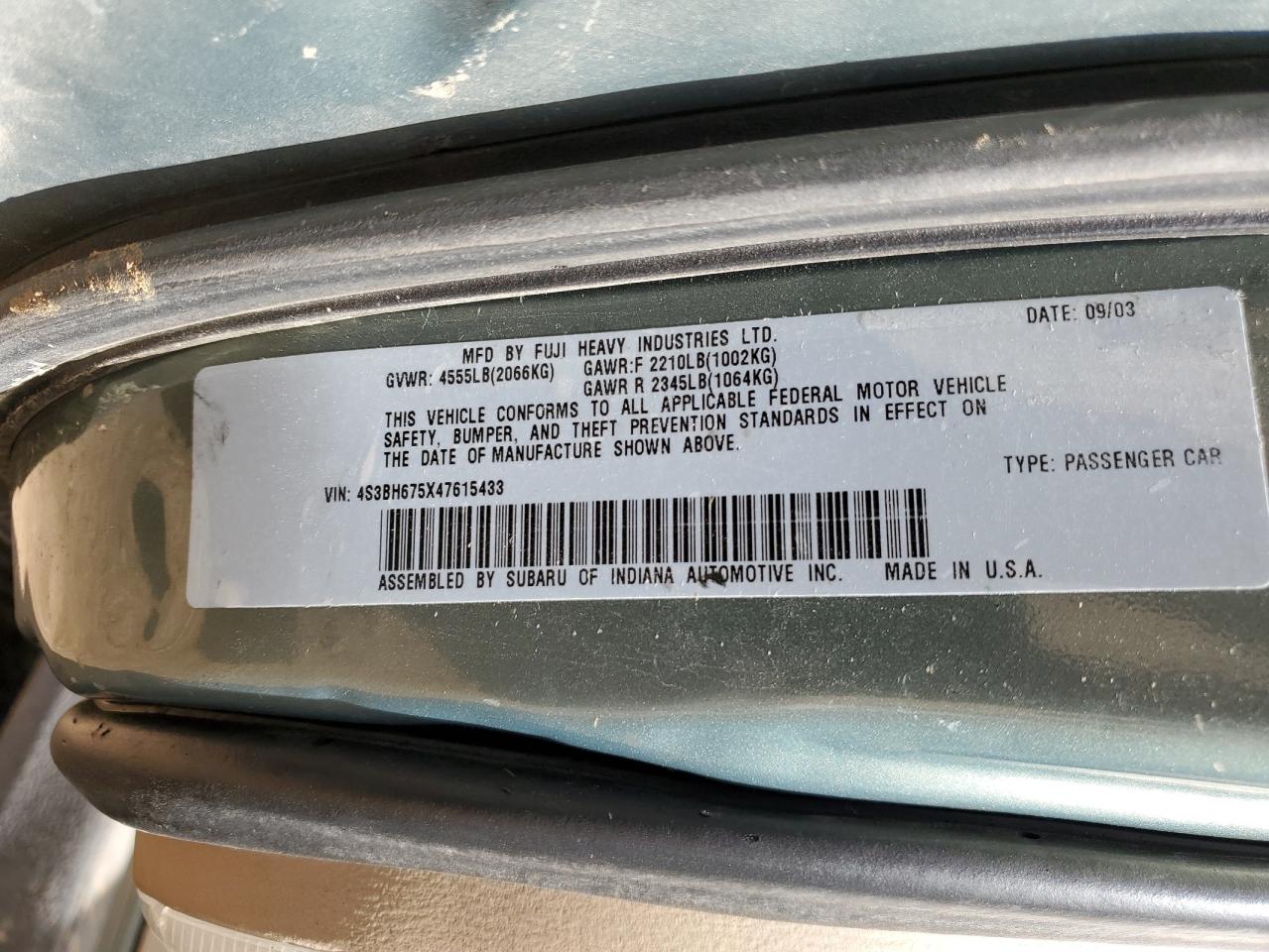 2004 Subaru Legacy - Image 12
