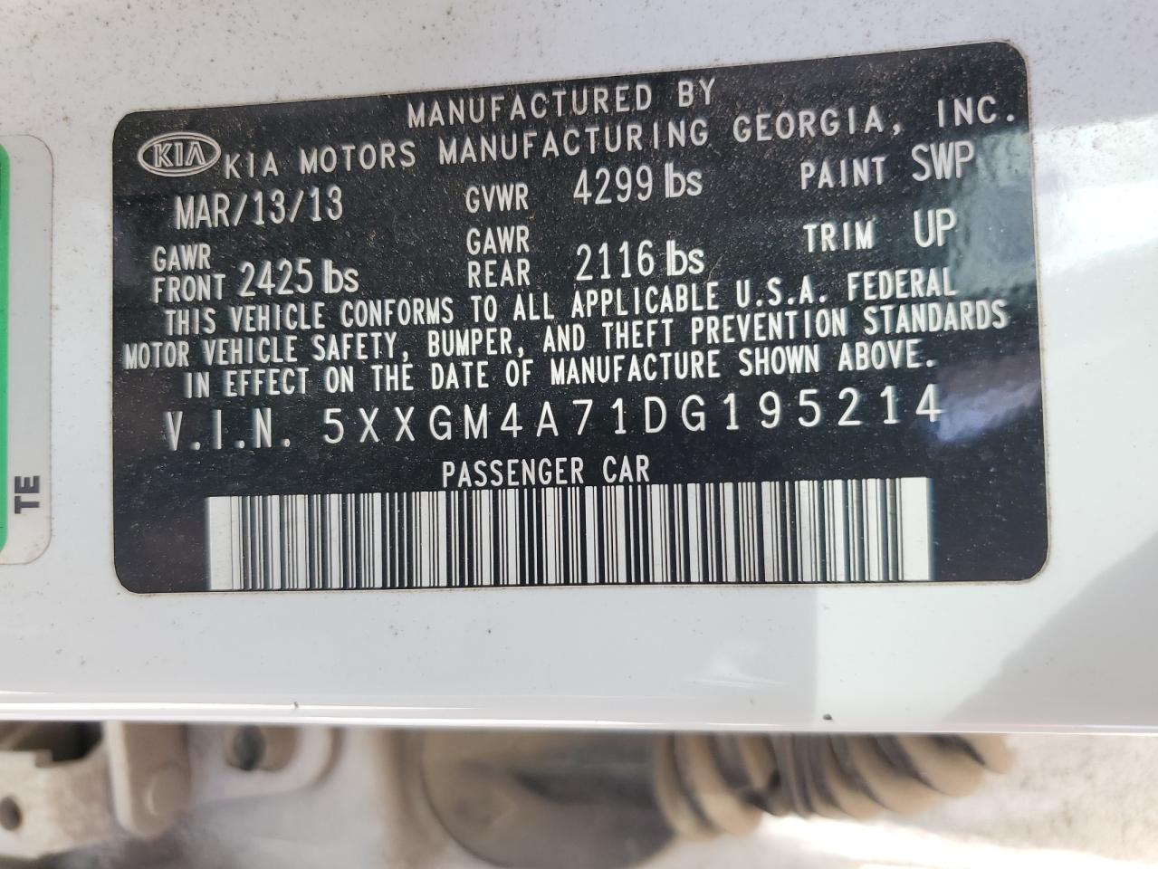 2013 Kia Optima - Image 12