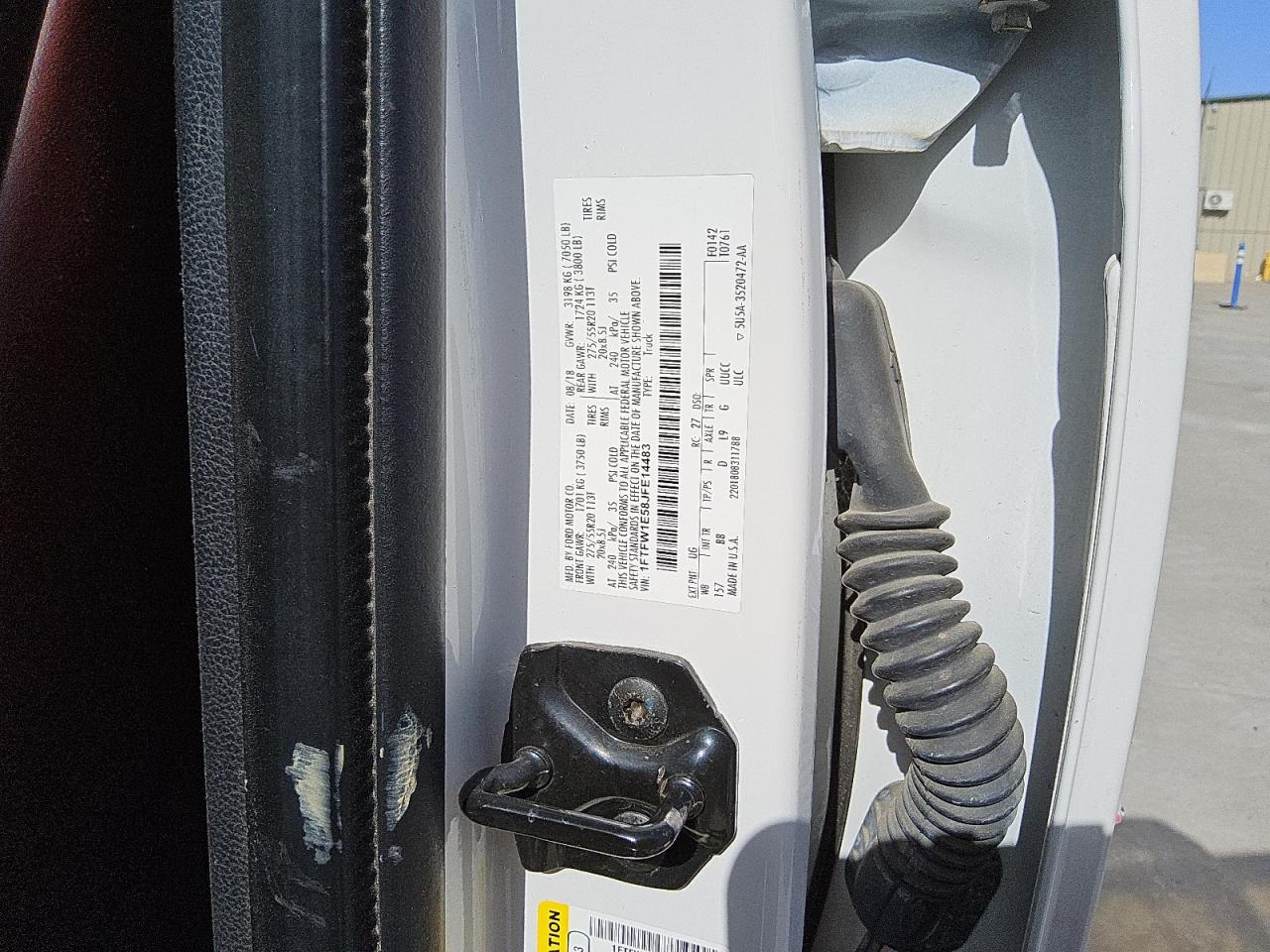 1FTFW1E58JFE14483 FORD F-150 2018