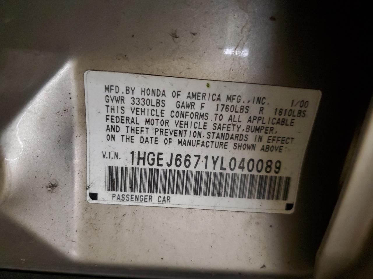 2000 Honda Civic - Image 12
