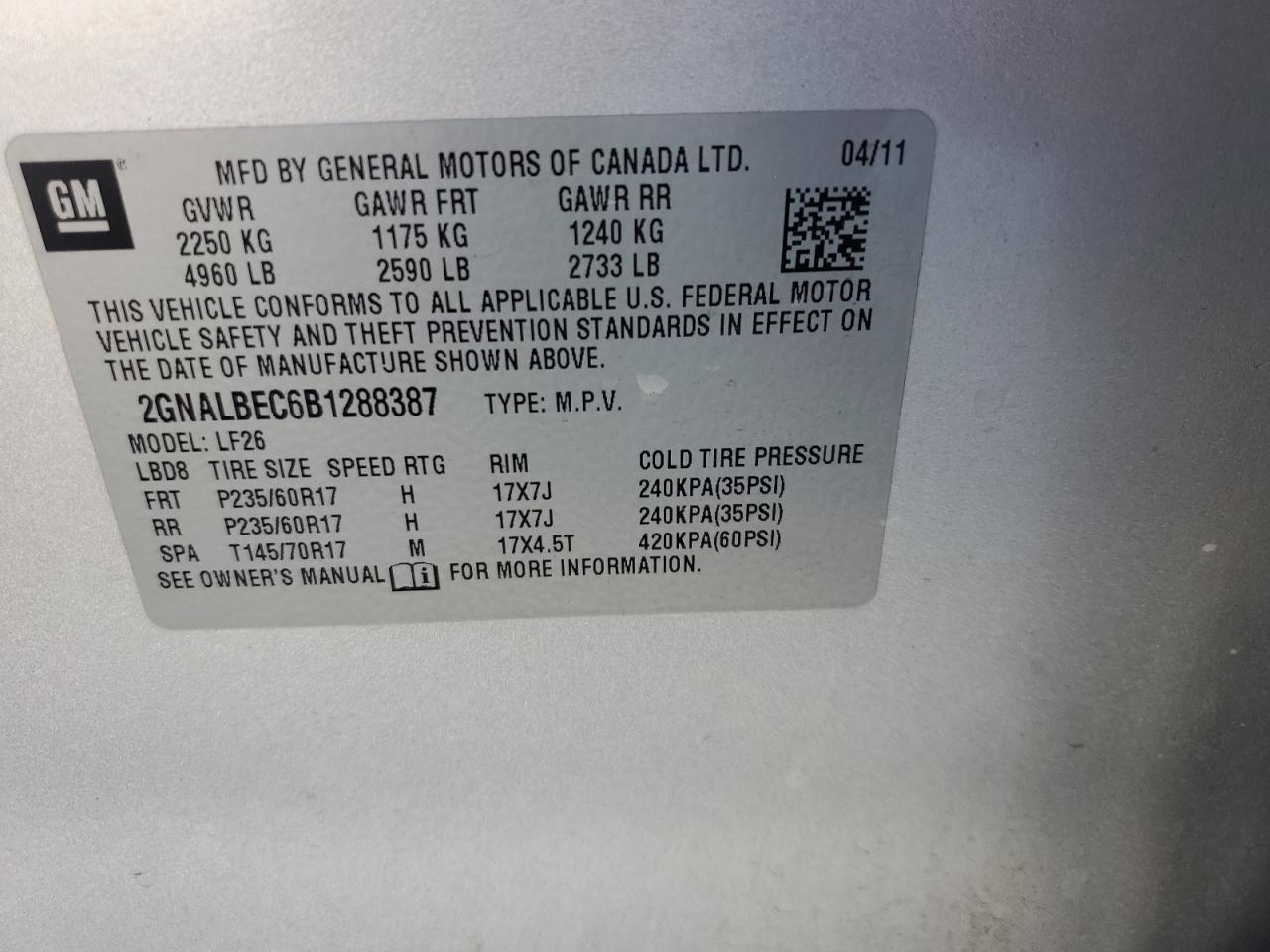 2011 Chevrolet Equinox - Image 13