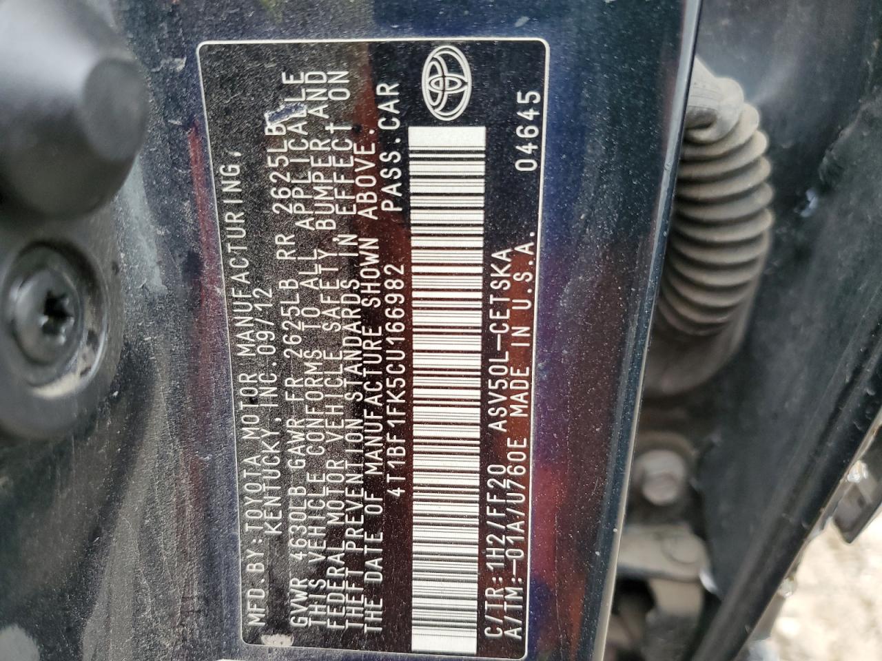 2012 Toyota Camry - Image 12