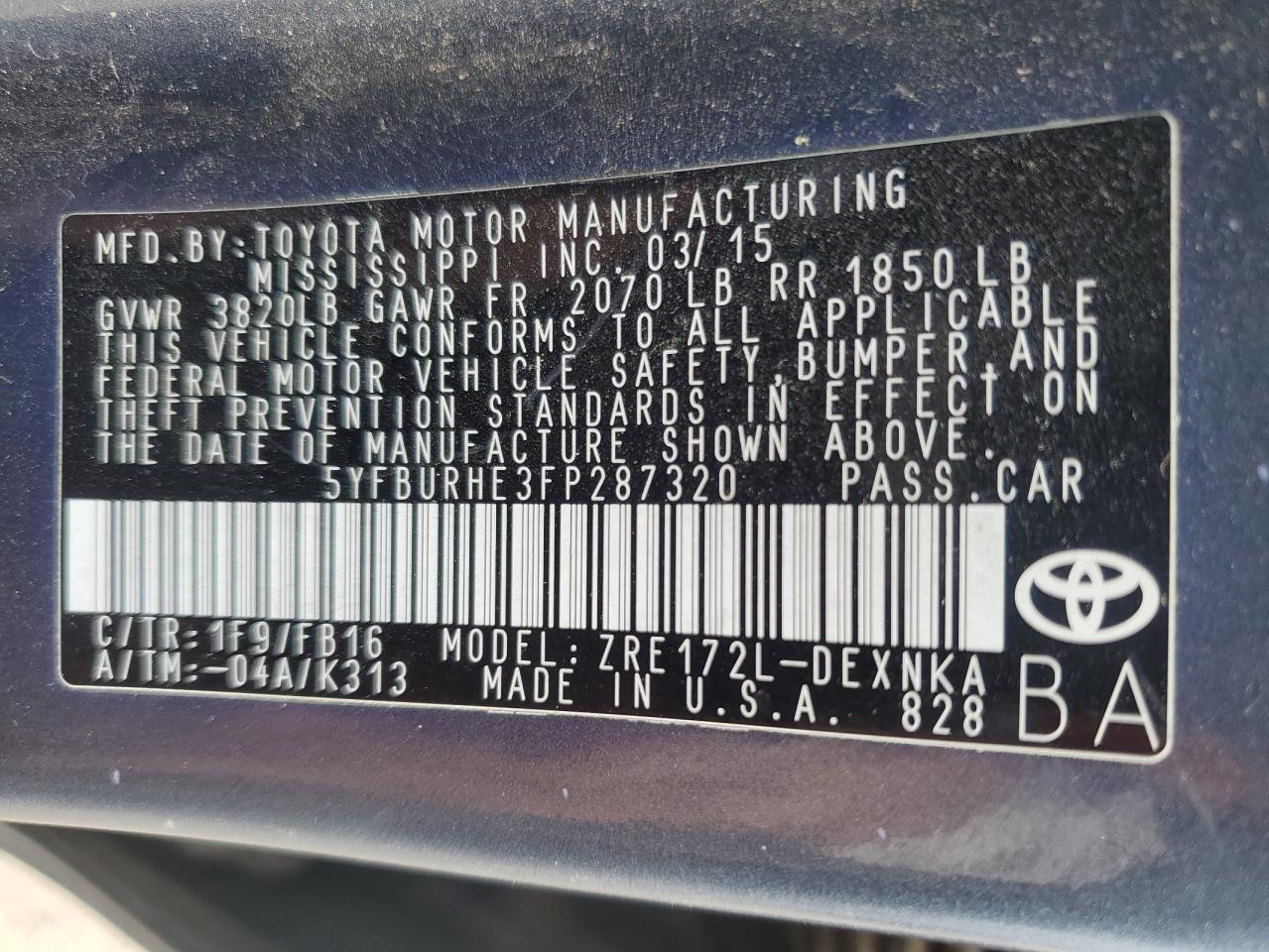 2015 Toyota Corolla - Image 13