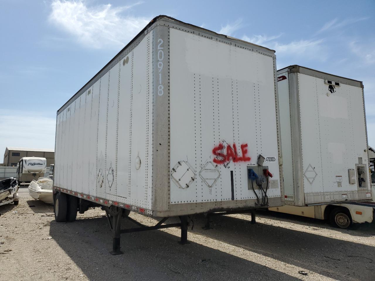 2009 Wabash 28 Dry Van Trailer للبيع في Wilmer، TX - Normal Wear