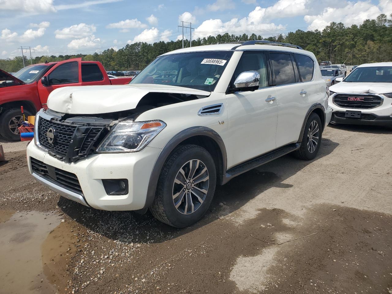2017 Nissan Armada Sv للبيع في Greenwell Springs، LA - Front End