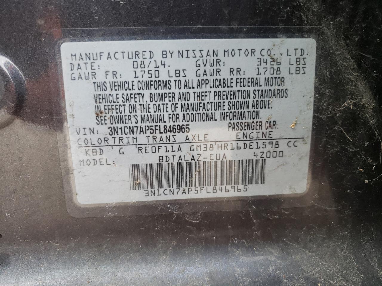 2015 Nissan Versa - Image 12