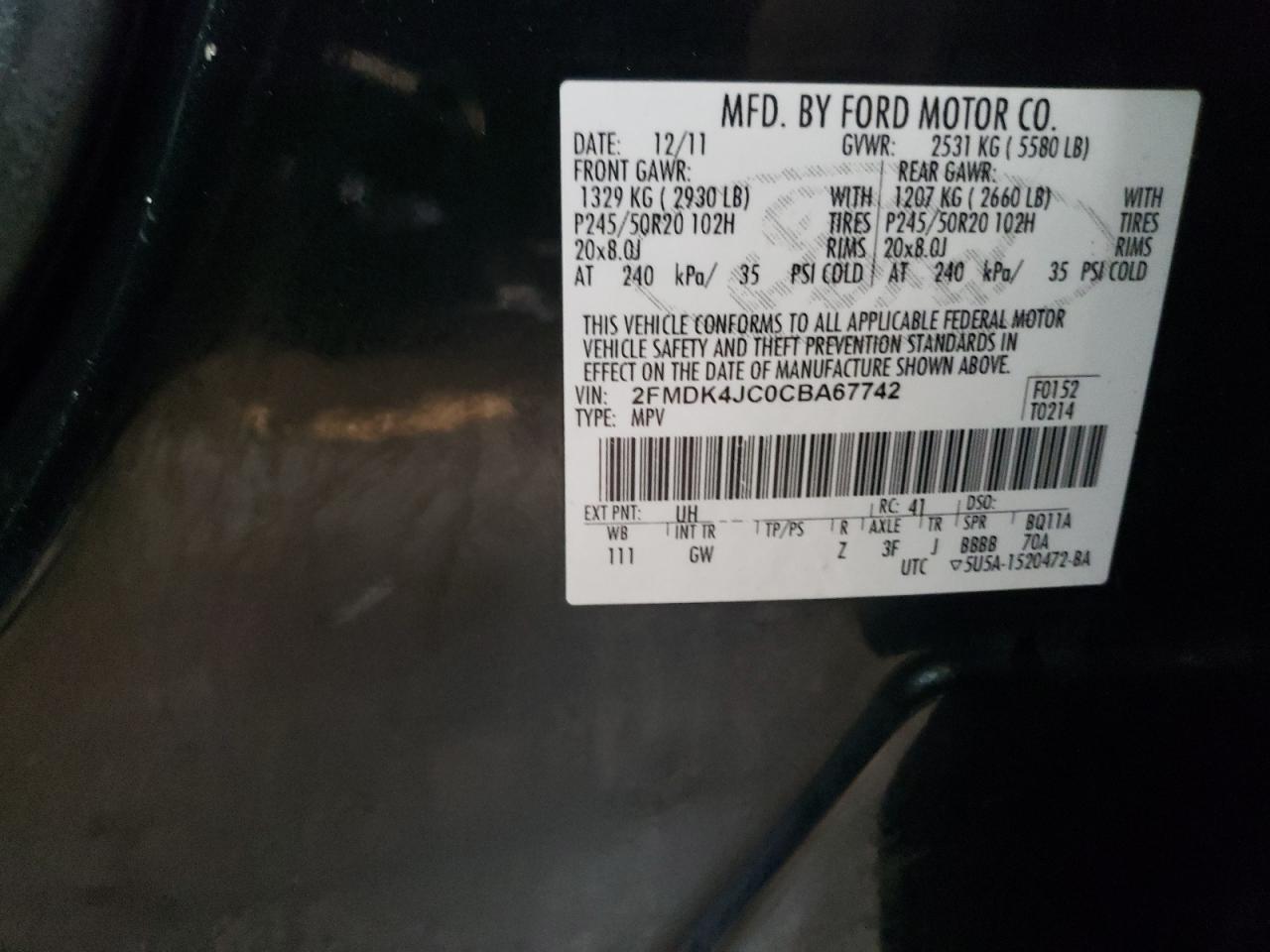 2012 Ford Edge - Image 12