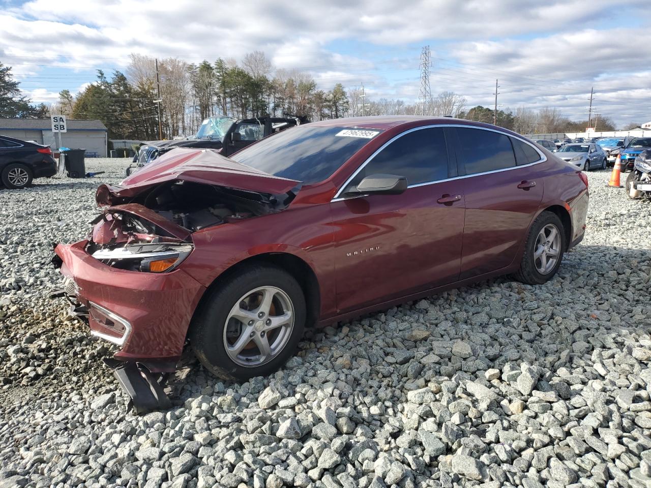 2016 Chevrolet Malibu Ls de vânzare în Mebane, NC - Front End