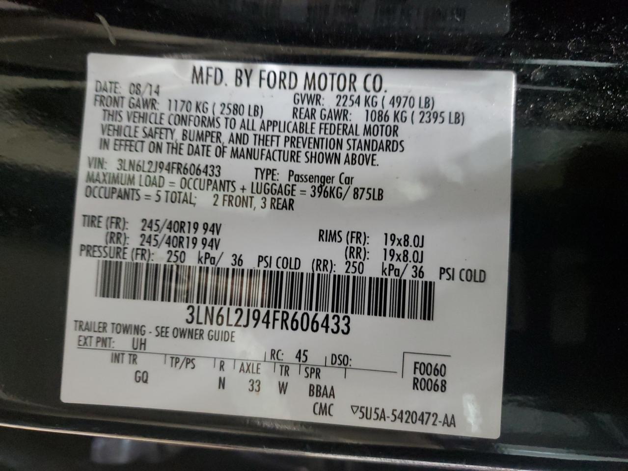2015 Lincoln MKZ - Image 12