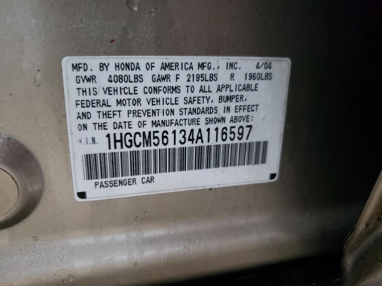 2004 Honda Accord - Image 12
