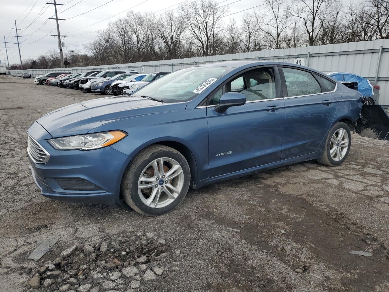 2018 Ford Fusion S Hybrid продається в Fort Wayne, IN - Rear End