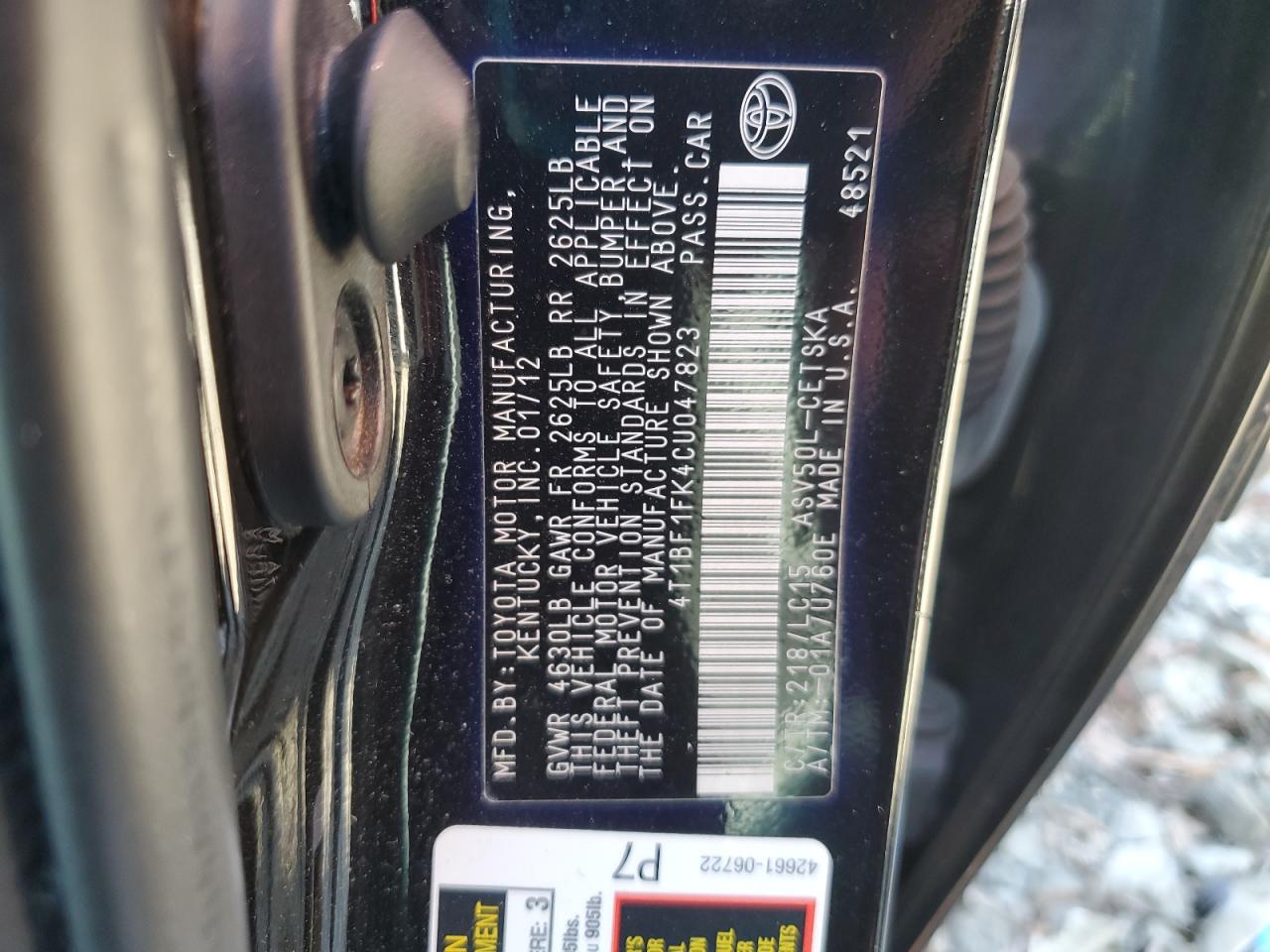 2012 Toyota Camry - Image 12