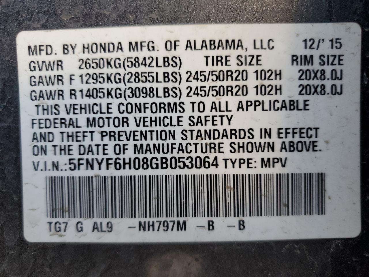 2016 Honda Pilot - Image 13