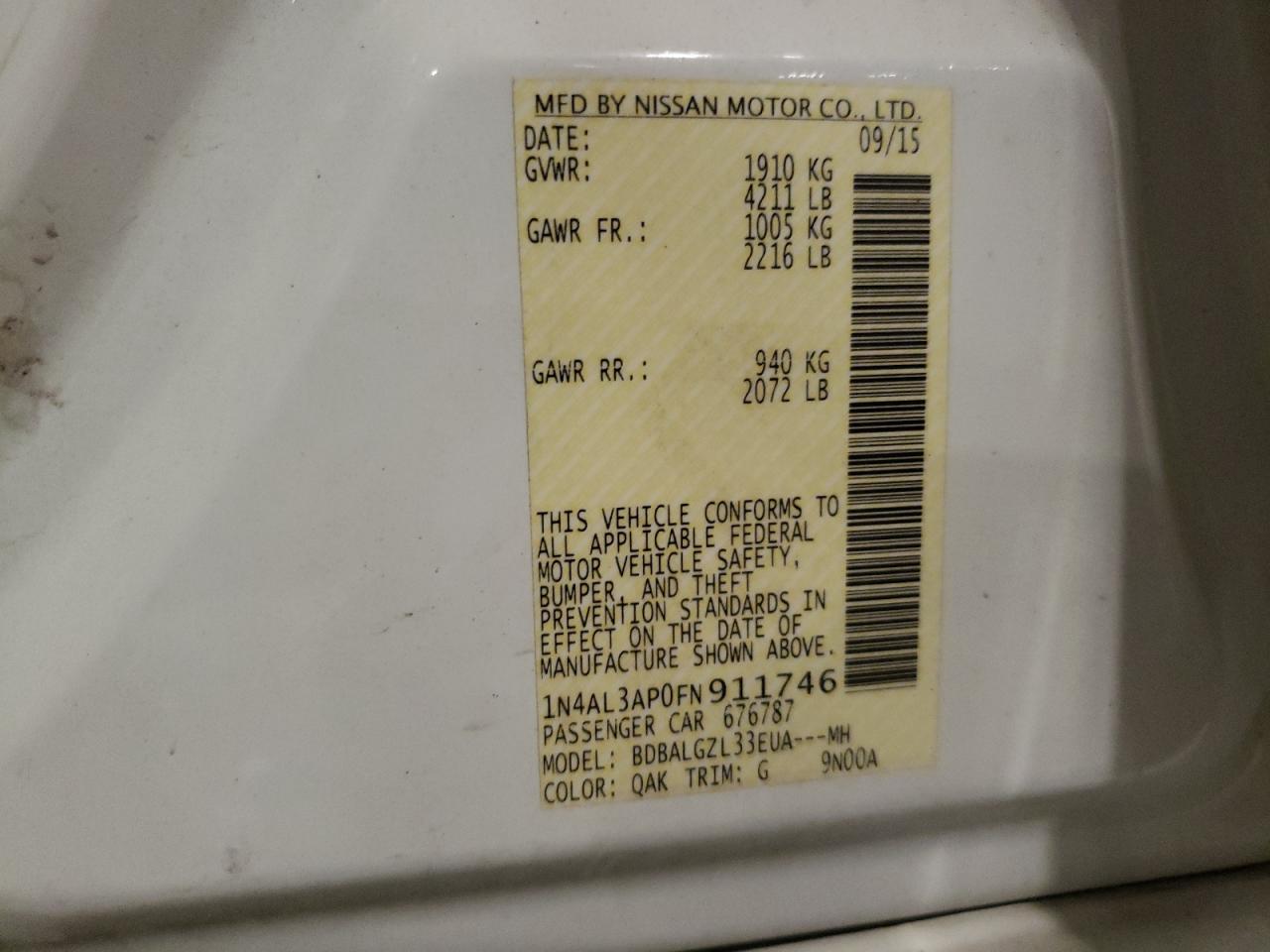 2015 Nissan Altima - Image 12
