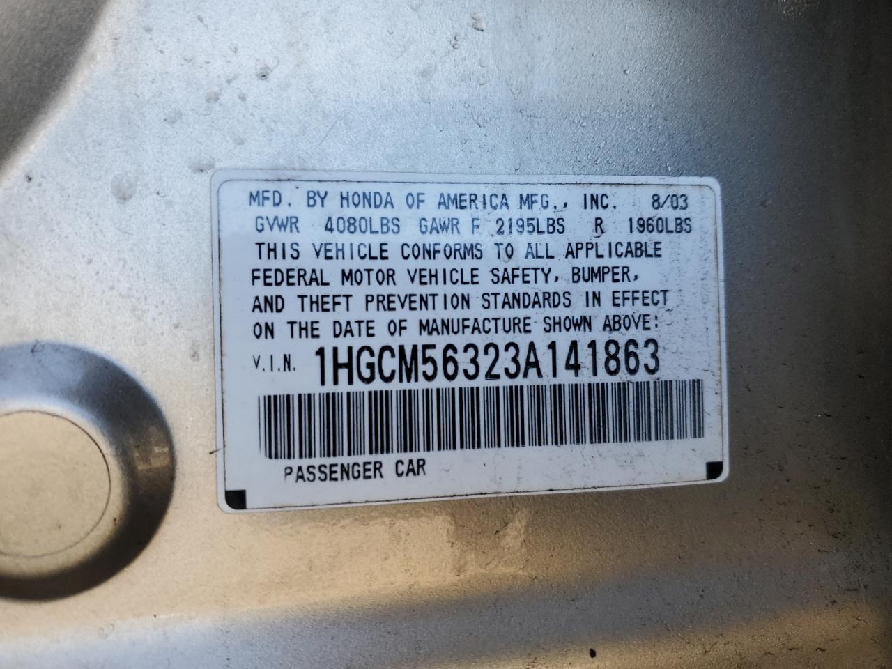 2003 Honda Accord - Image 15
