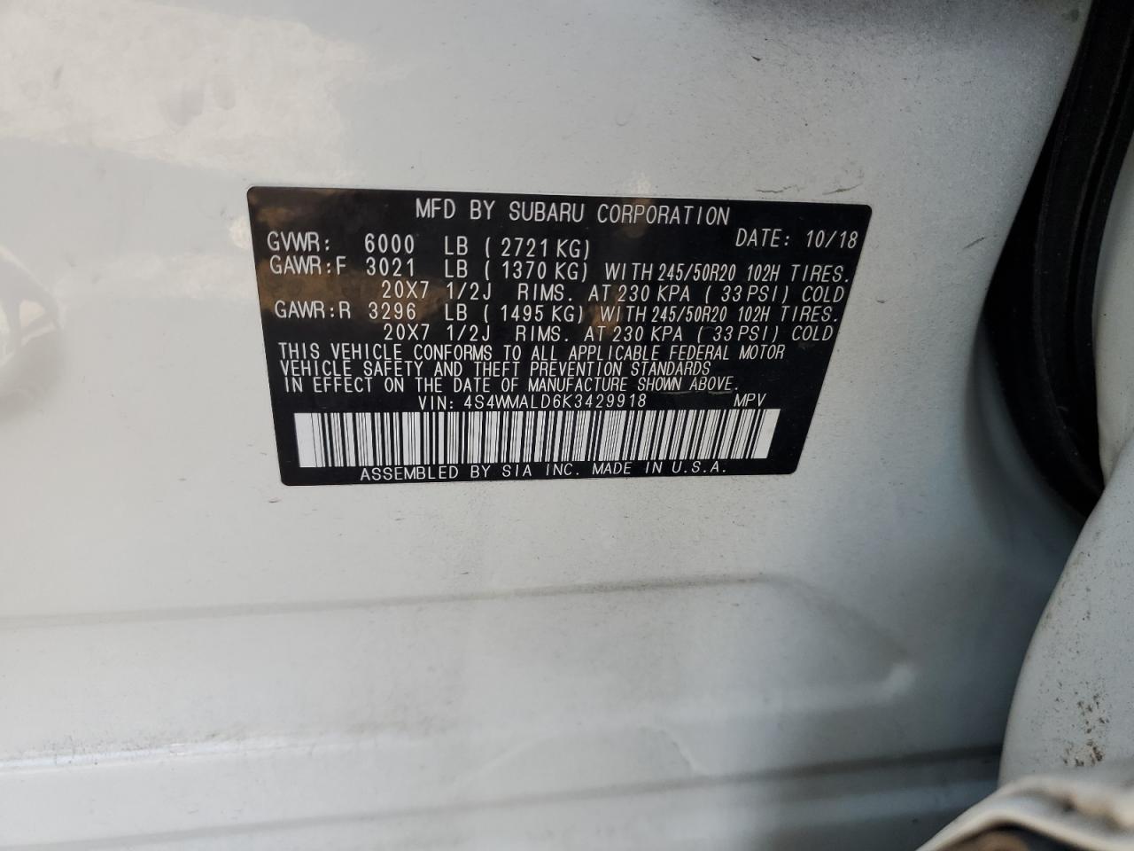 2019 Subaru Ascent - Image 13