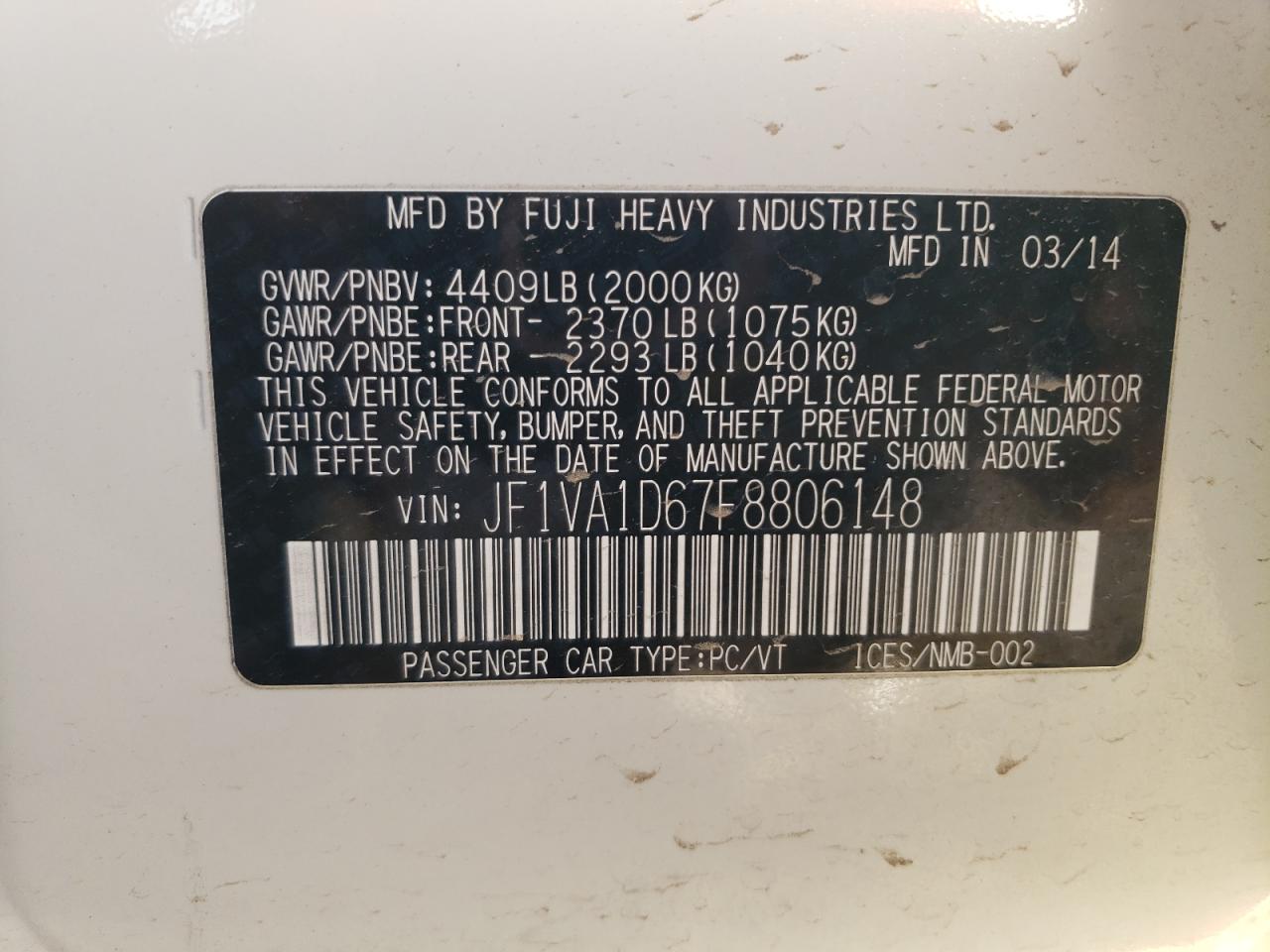 2015 Subaru WRX - Image 12