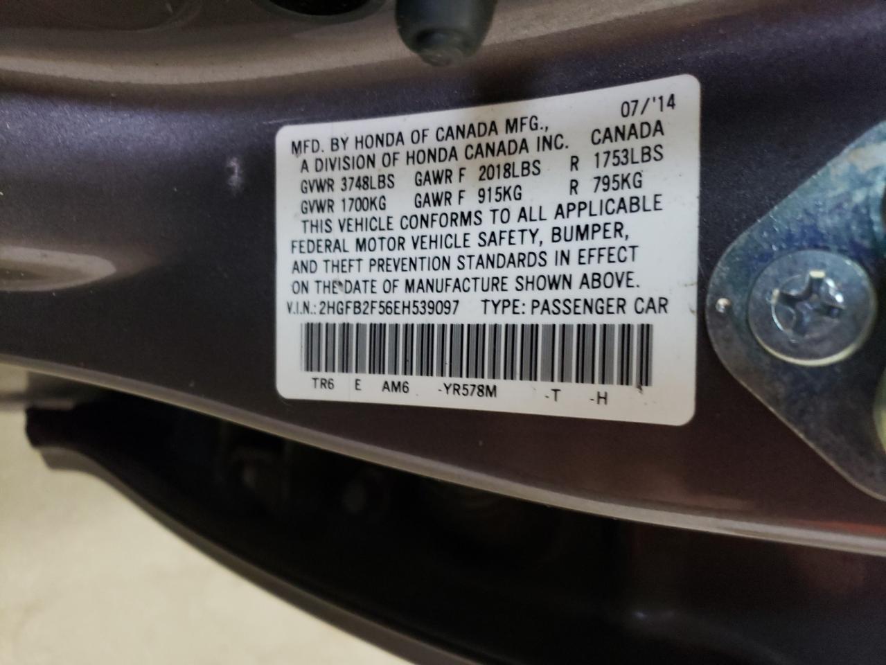 2014 Honda Civic - Image 12