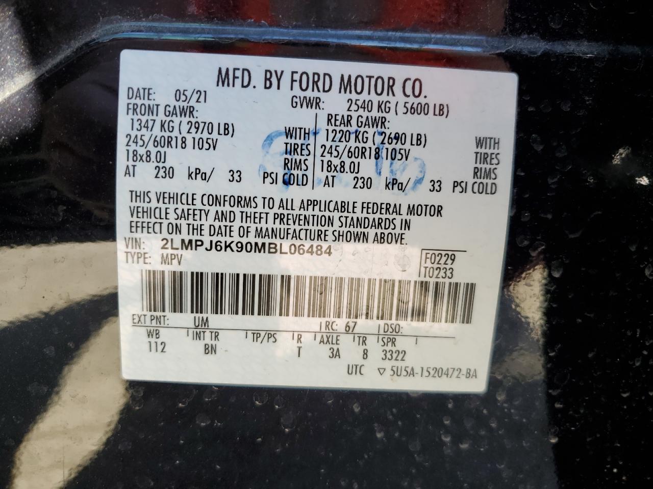 2021 Lincoln Nautilus - Image 15