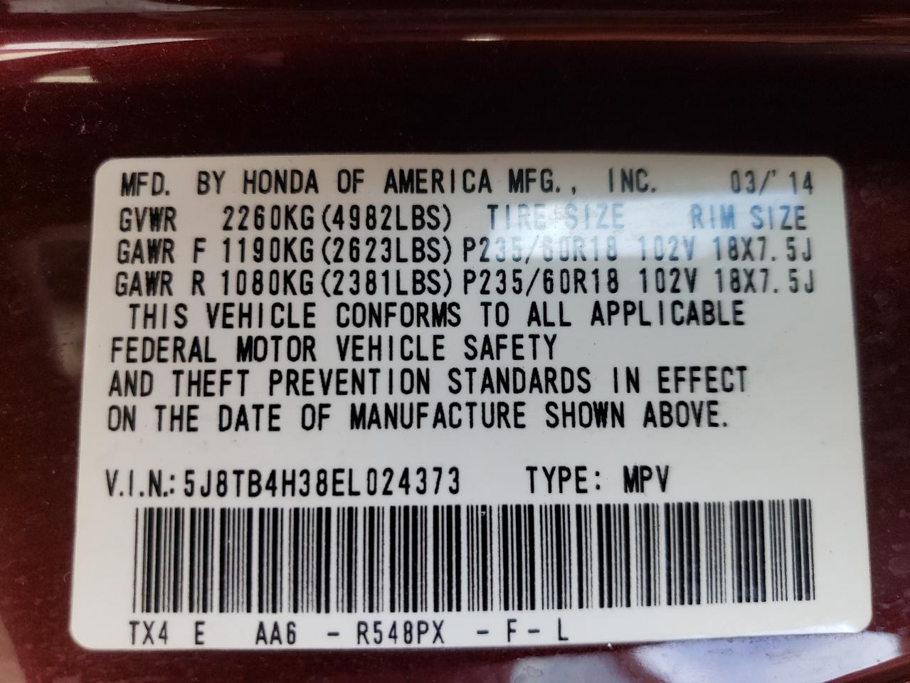 2014 Acura RDX - Image 14