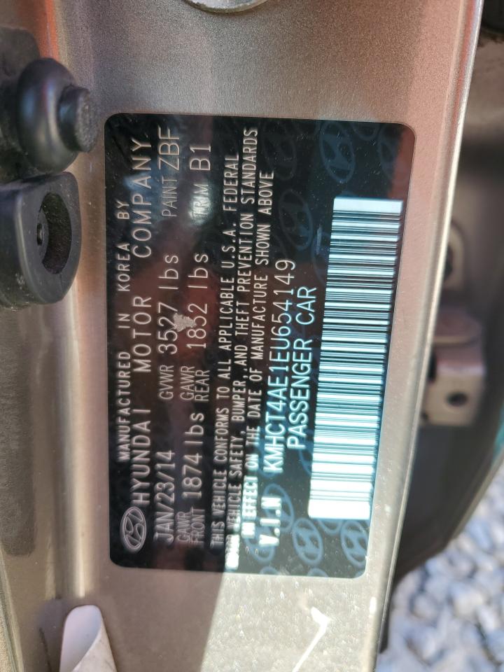 2014 Hyundai Accent Gls VIN: KMHCT4AE1EU654149 Lot: 57675315