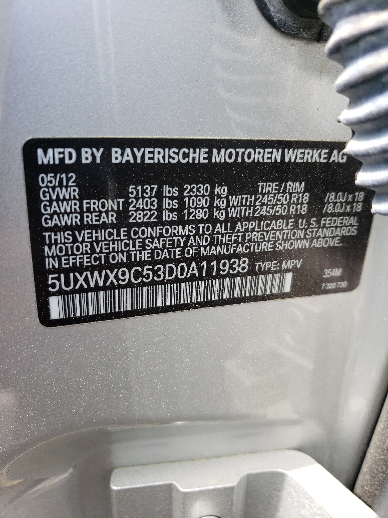 5UXWX9C53D0A11938 2013 BMW X3 xDrive28I