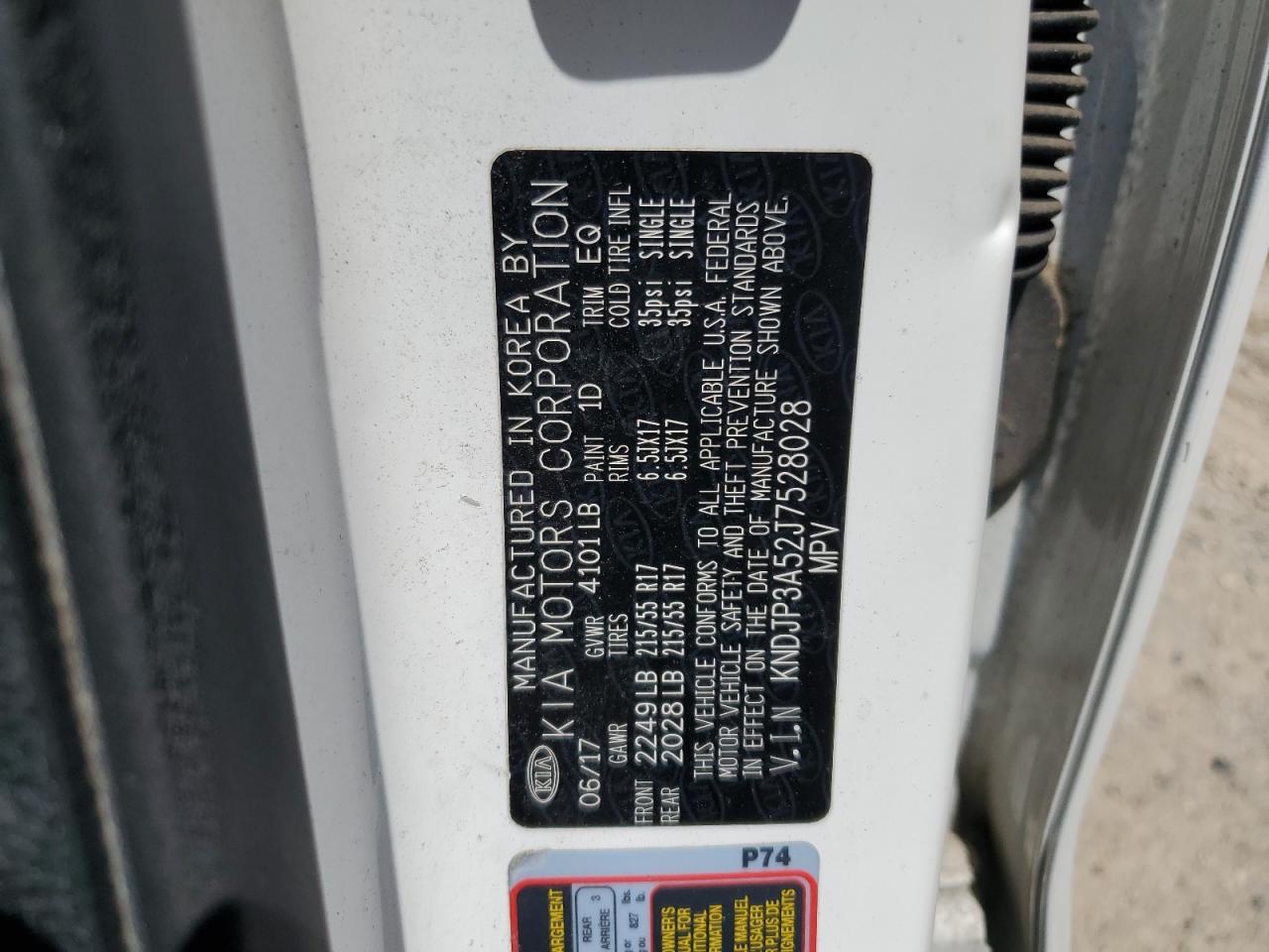 2018 Kia Soul + VIN: KNDJP3A52J7528028 Lot: 51659314