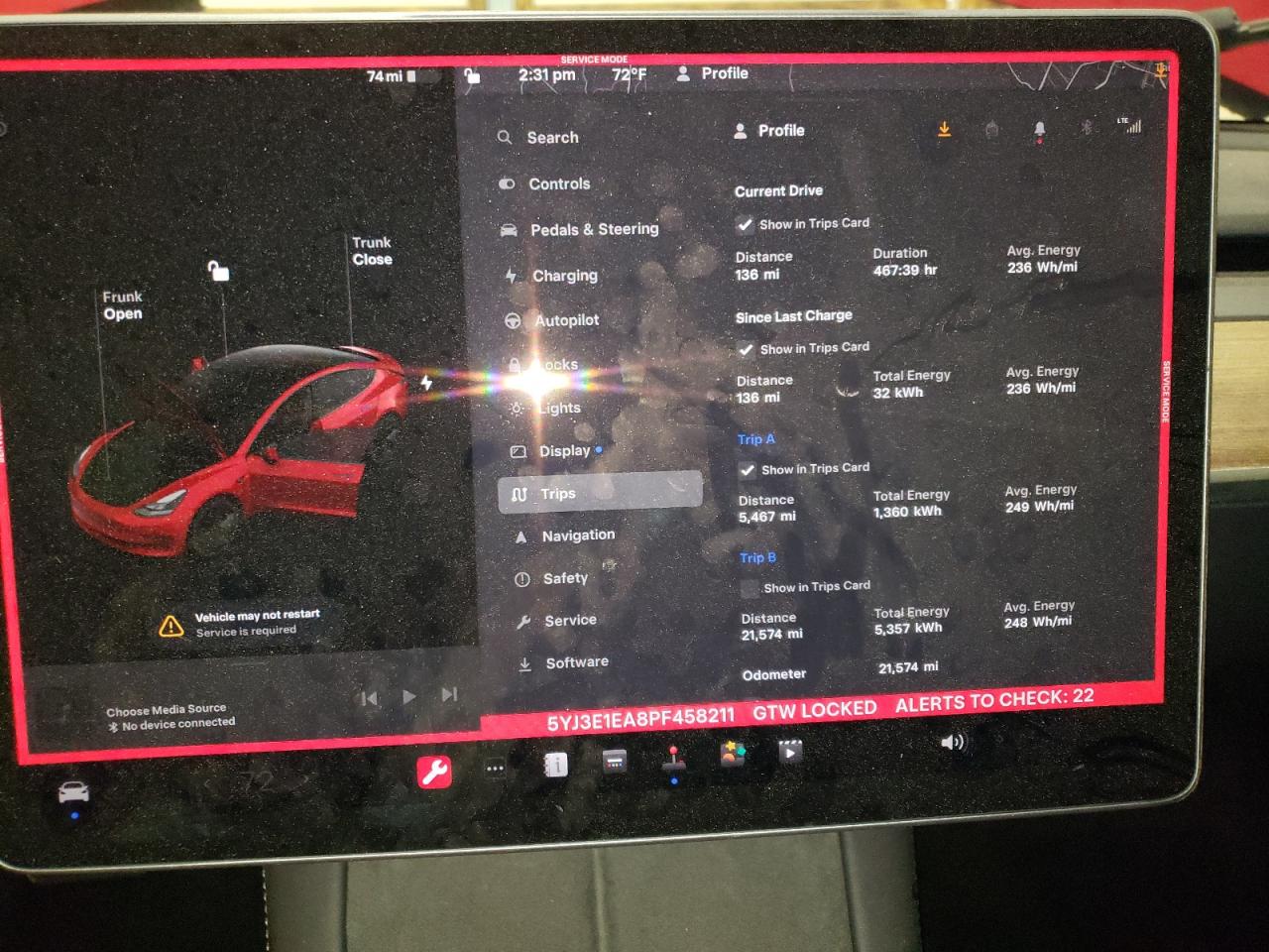 5YJ3E1EA8PF458211 2023 Tesla Model 3