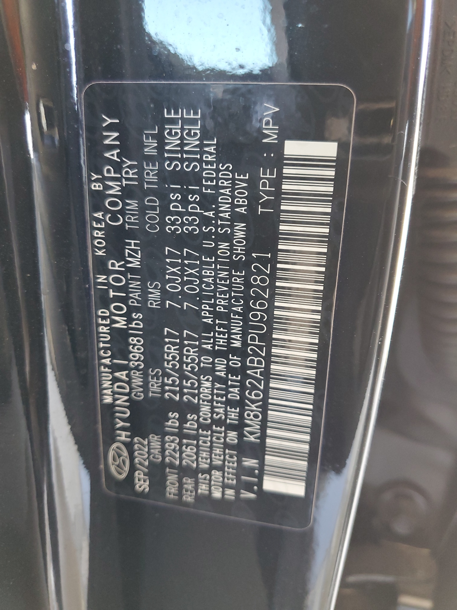 KM8K62AB2PU962821 2023 Hyundai Kona Sel